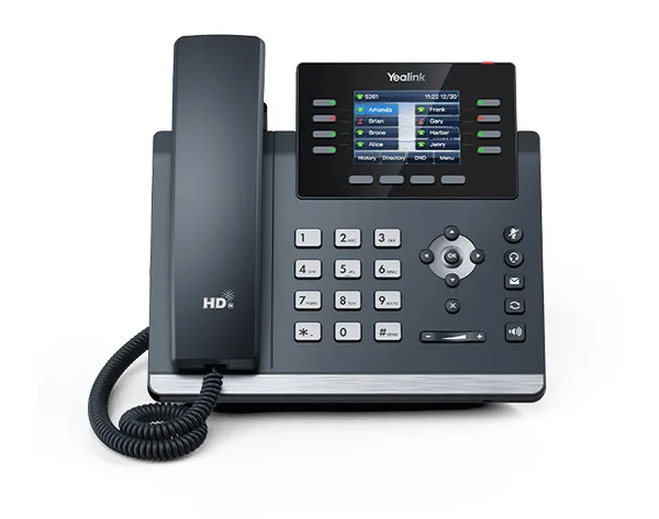 SIP Phone with 12 SIP accounts, Gigabit Ethernet, Acoustic Shield