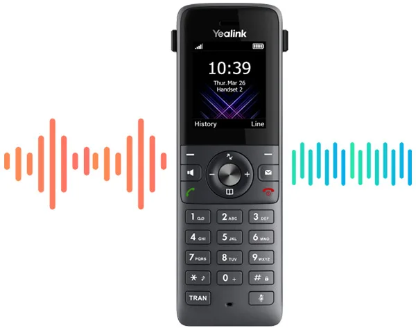 DECT handset with 24-hour talk time
