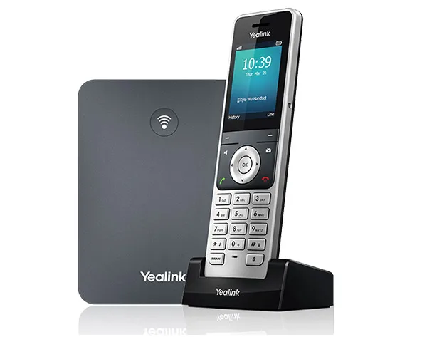 W76P DECT IP phone system with 10 SIP accounts