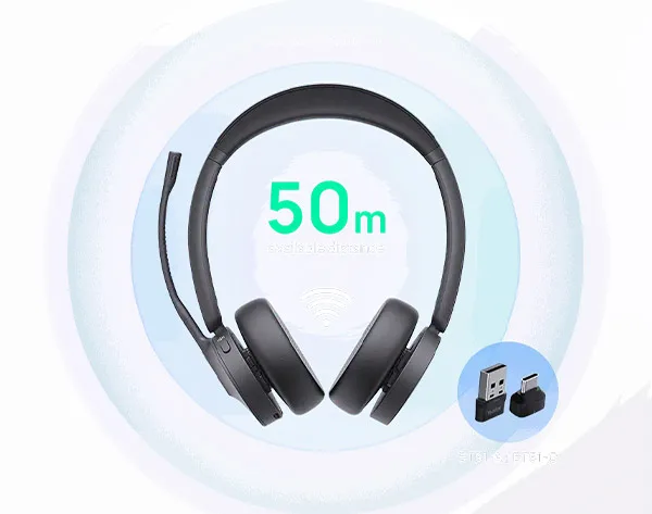 يالينك BH70 Dual سماعة لاسلكية عازلة للضوضاء