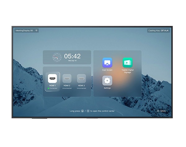 Yealink MD65 65” 4K IPS MeetingDisplay Wi-Fi 6 | DMS